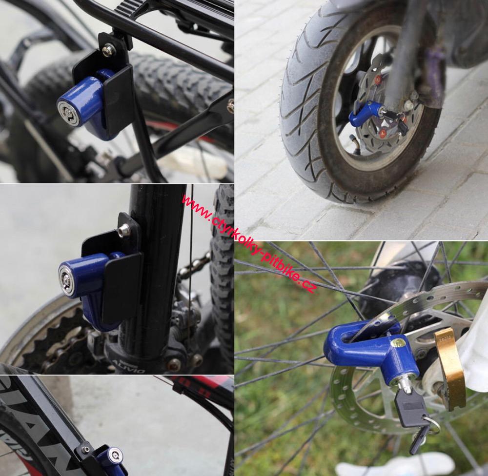 Zámek kotoučové brzdy modrý