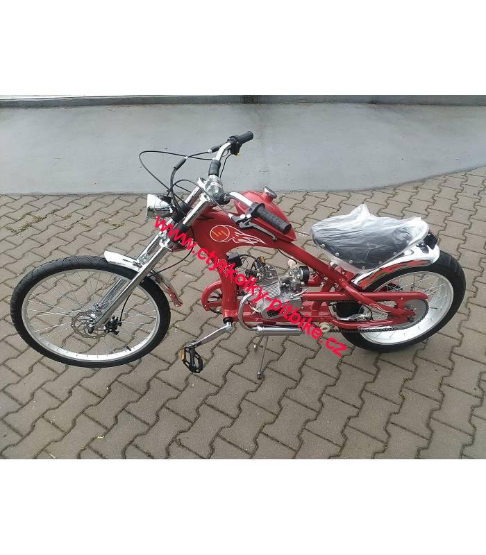 Moto kolo Chopper 80cc red