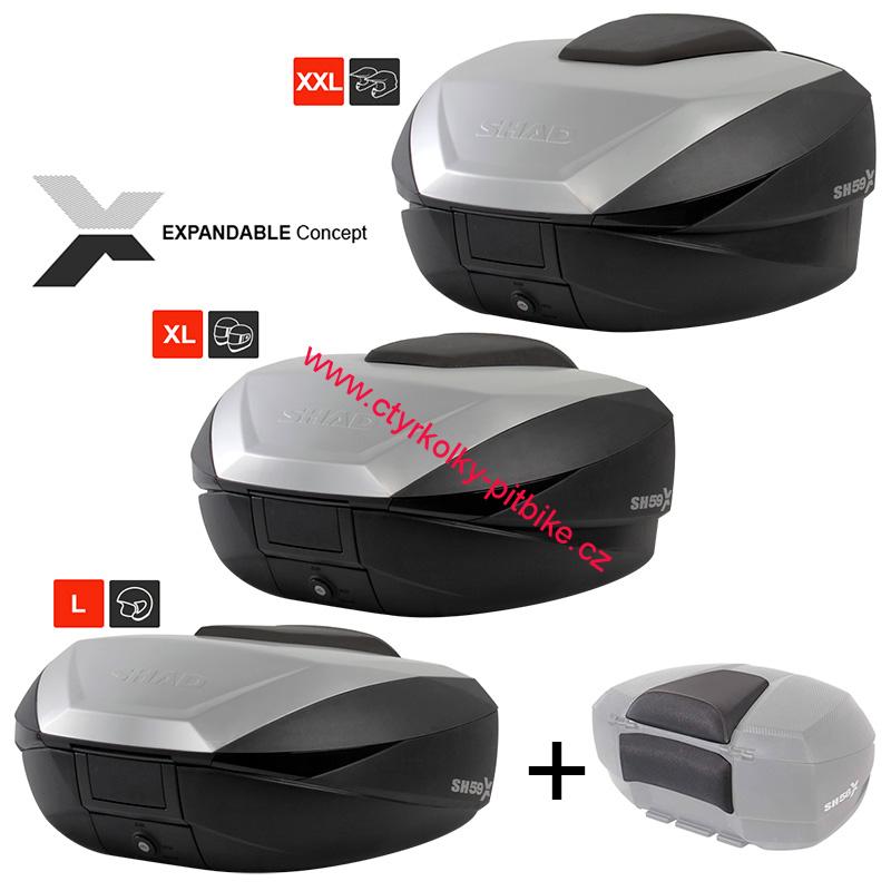 Moto kufr SHAD SH59X vrchní