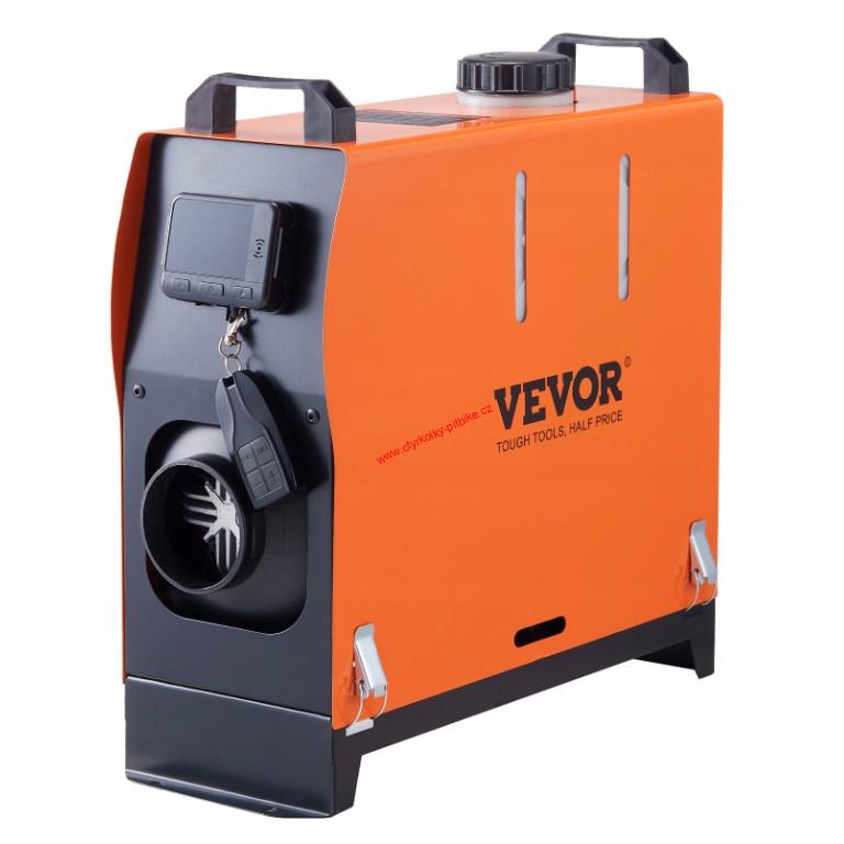 Naftové nezávislé topení 12V Vevor s Bluetooth 8kW