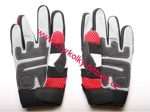 Dětské moto cross rukavice červené