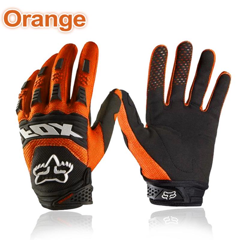 Moto rukavice FOX oranžové