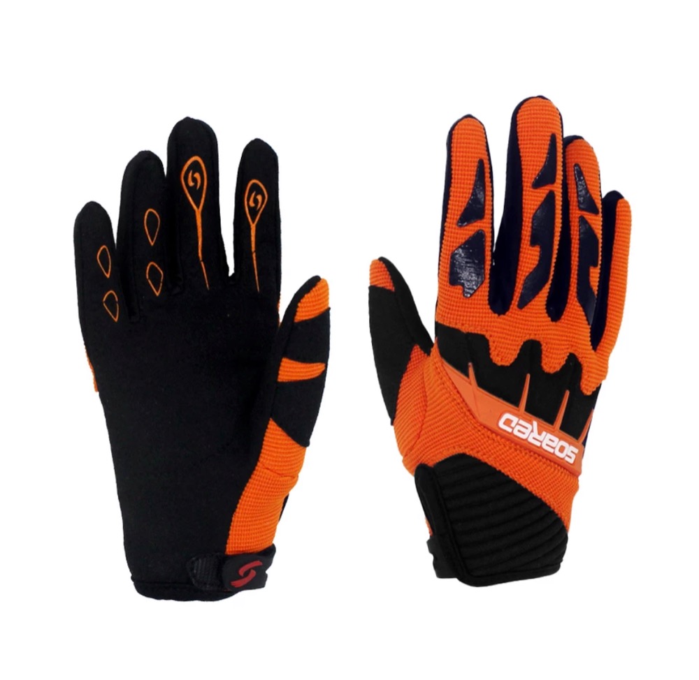 Motocrossové dětské rukavice oranžové