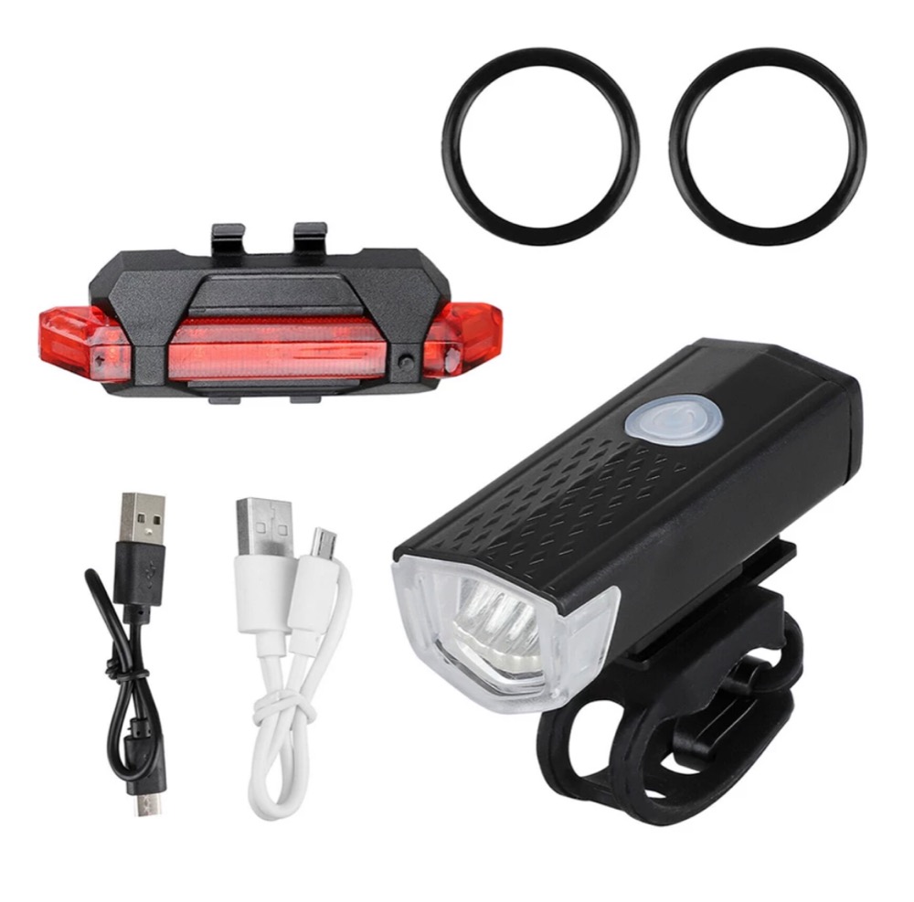 Sada LED světel na kolo USB nabíjení