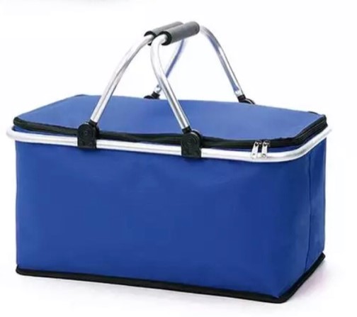 Nákupní termo košík do auta a piknik blue