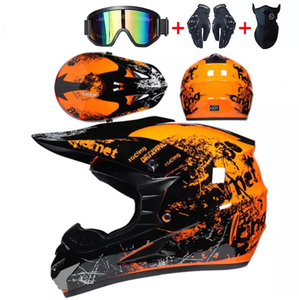 Cross helma oranžová XTR SET
