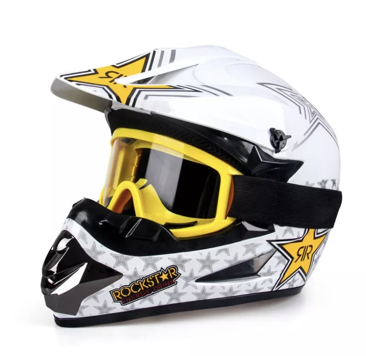 Cross helma Rockstar bílá SET