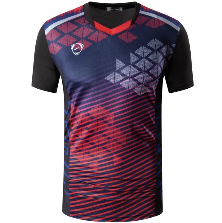 Badmintonový dres modro-červený