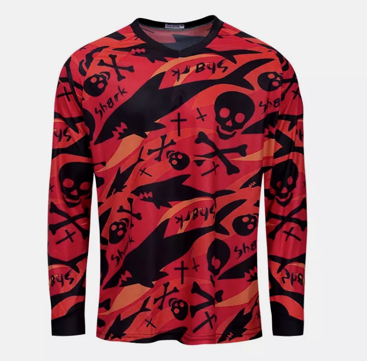 Motokrosový dres Shark červený