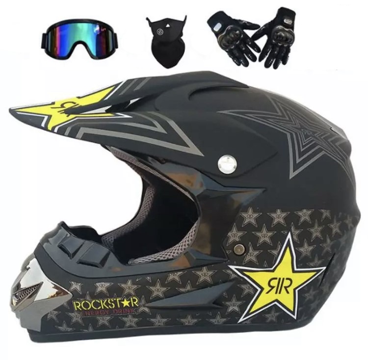Cross helma Rockstar černá SET