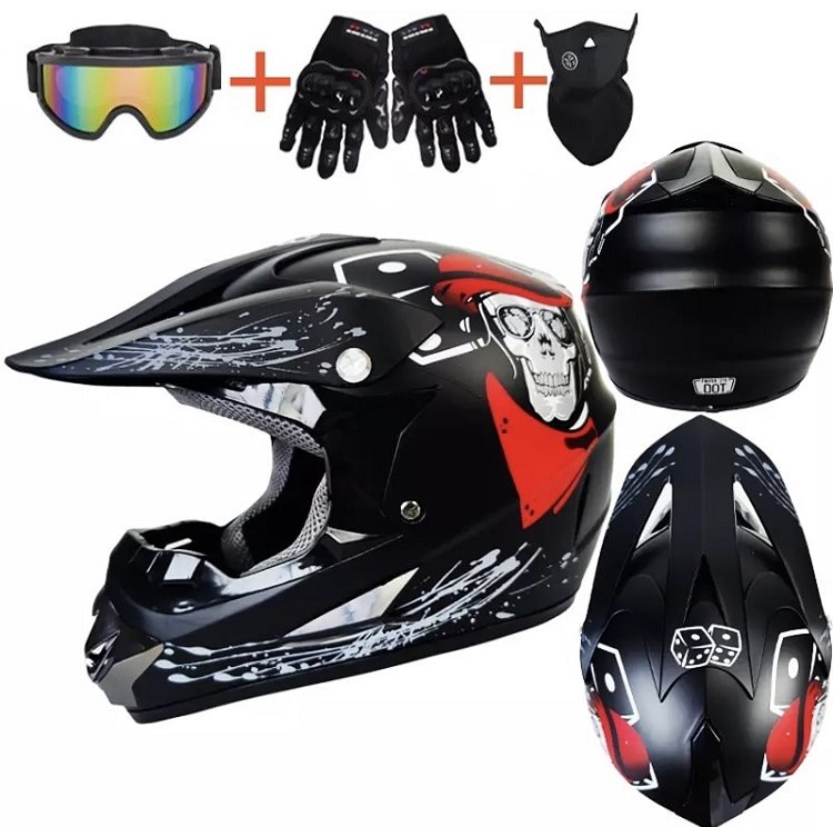 Cross helma XTR skull SET