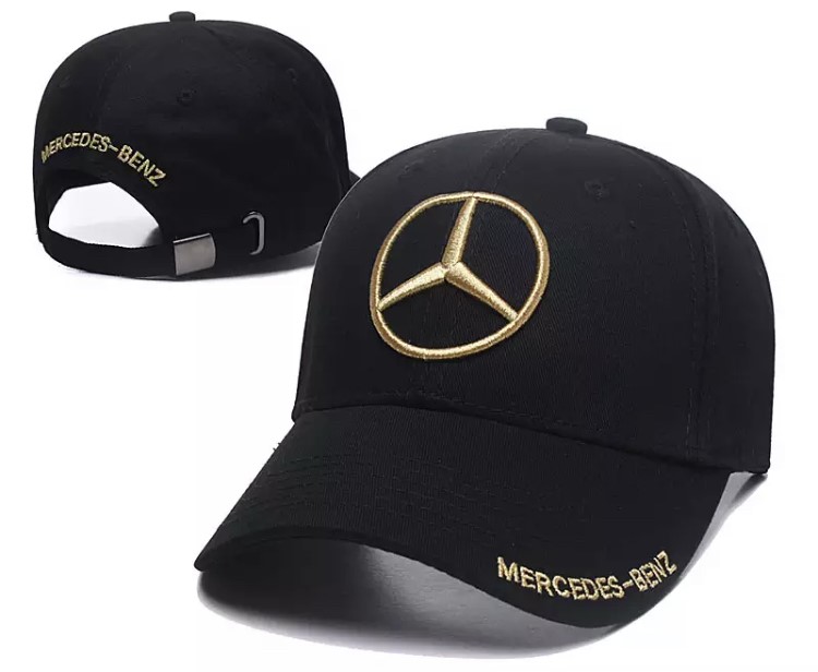 Kšiltovka Mercedes černá zlatá výšivka