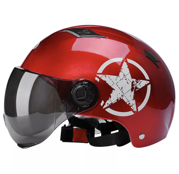 Moto helma STAR červená