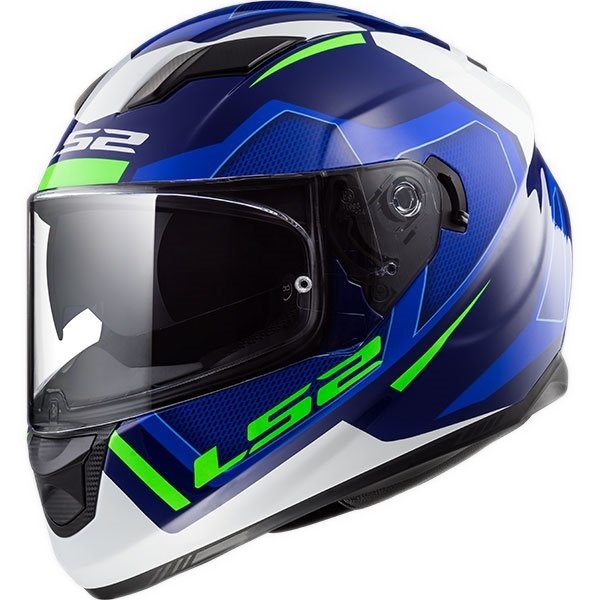 Integrální moto přilba LS2 FF320 STREAM EVO AXIS BLUE WHITE vel. S - XXL