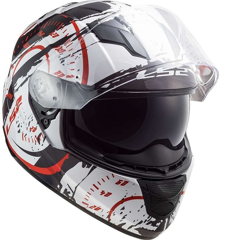 Integrální moto přilba LS2 FF320 STREAM EVO TACHO WHITE-BLACK-RED vel. XXS - XXL