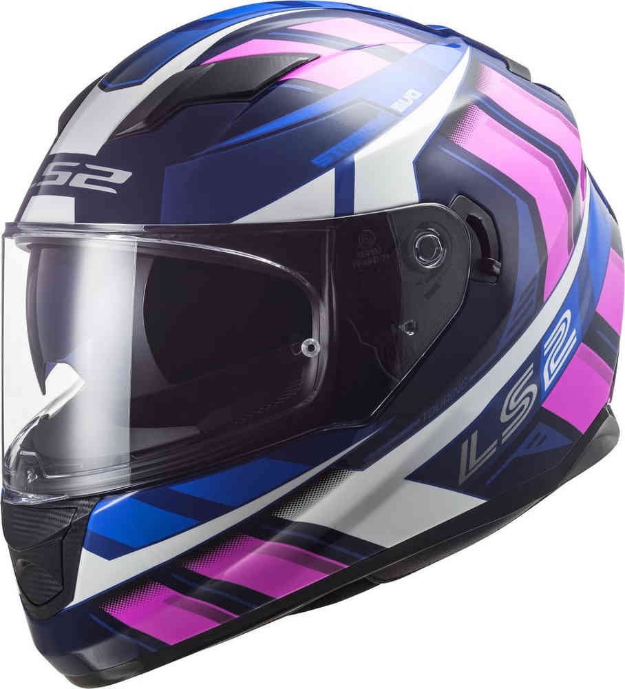 Integrální moto přilba LS2 FF320 Stream Loop bluee fluo pink