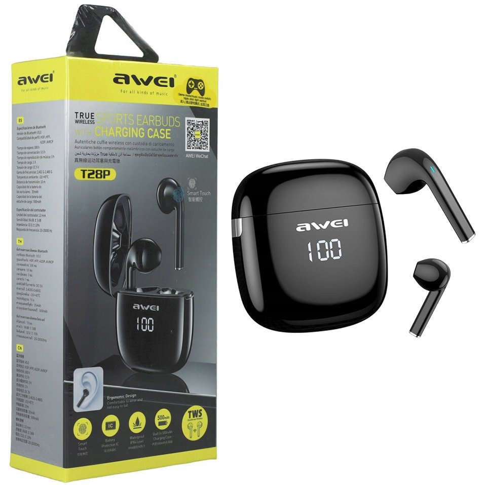 Bezdrátová blueatooth 5.0 sluchátka Awei T28P