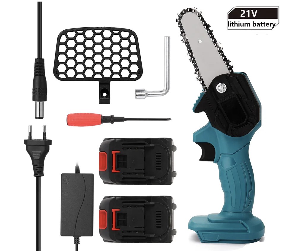 Elektrická řetězová pila 21V na větve stromů 4"