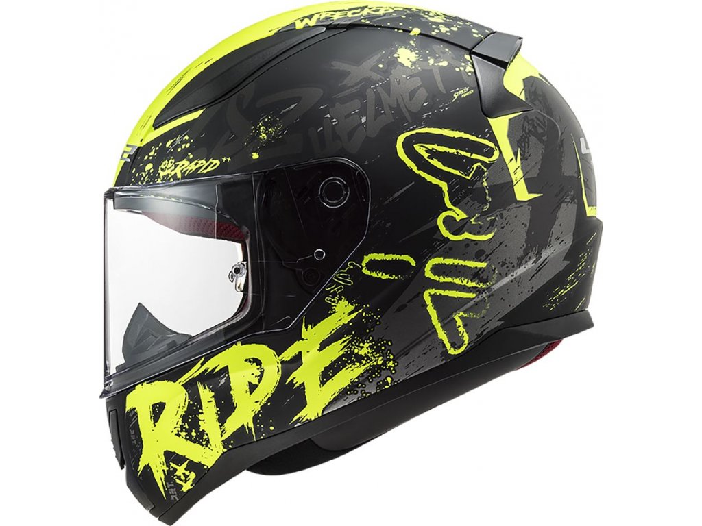 Integrální moto přilba LS2 FF353 Rapid Naughty Black H-V yellow