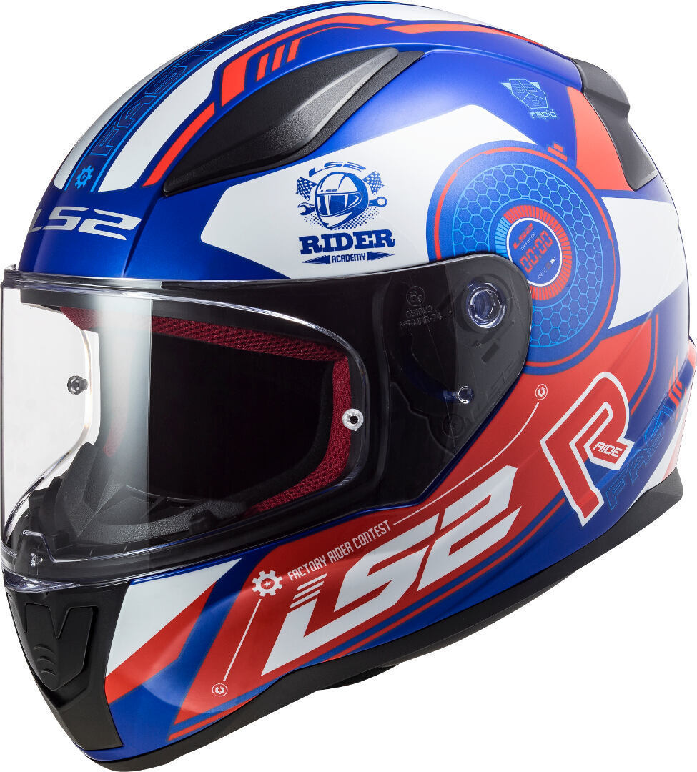 Integrální moto přilba LS2 FF353 Rapid Stratus blue red white