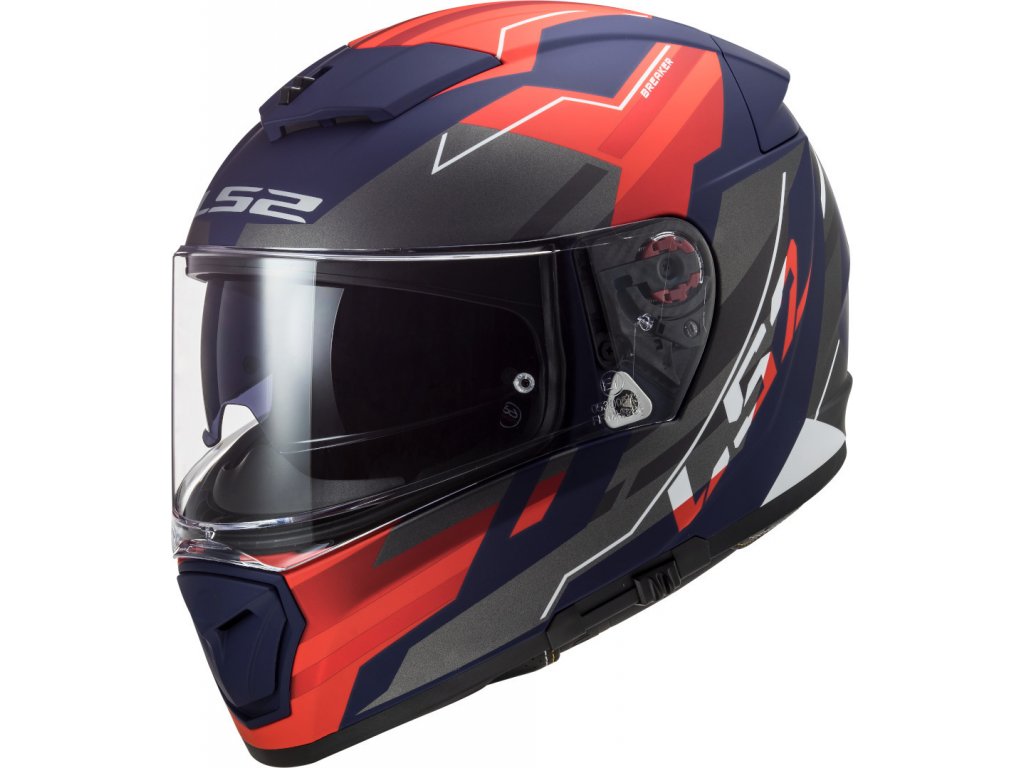 Integrální moto přilba LS2 FF390 Breaker Evo Beta matt red blue