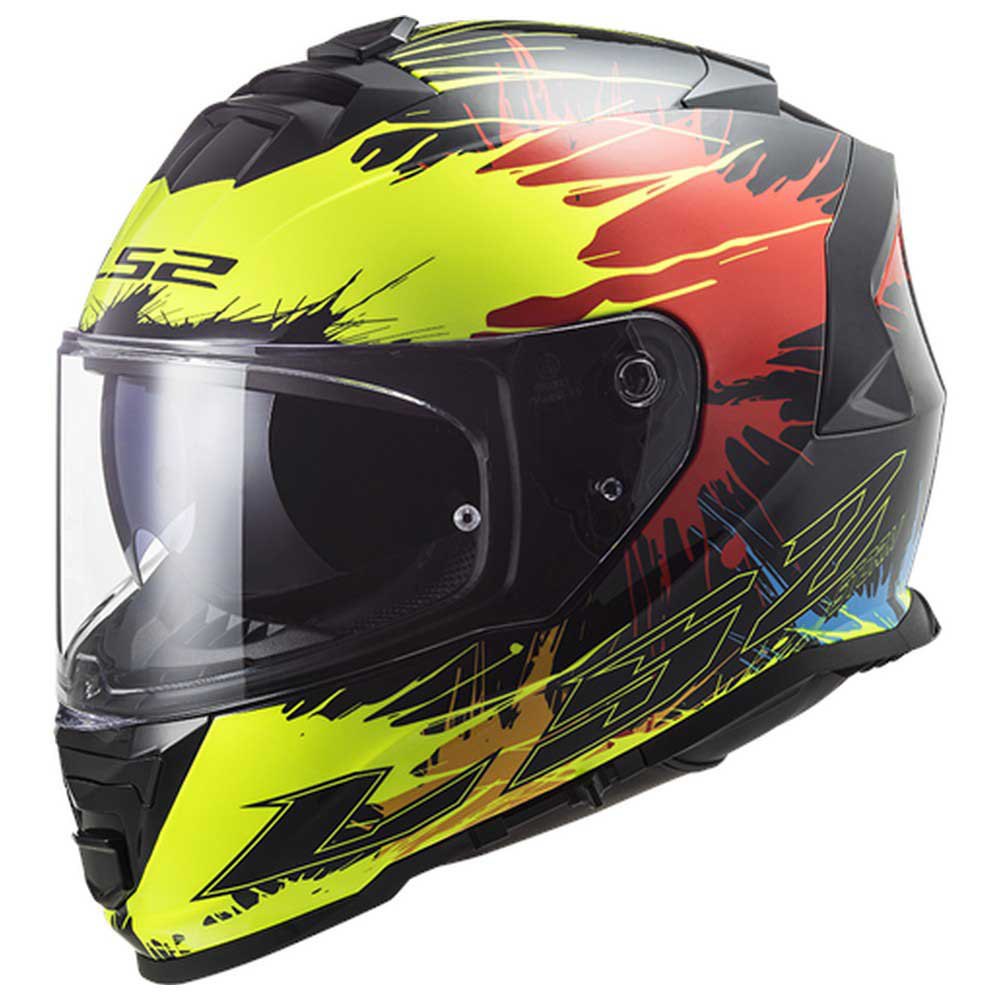 Integrální moto přilba LS2 FF800 Storm Drop black yellow red