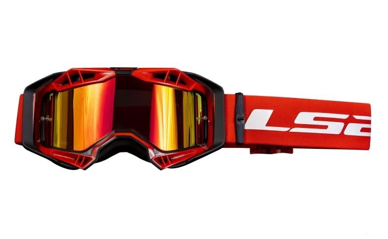 Moto brýle LS2 Aura červené zrcadlové