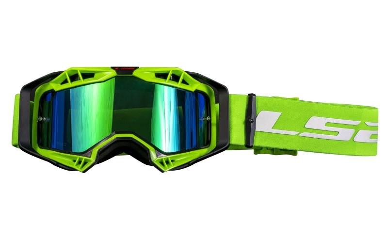 Moto brýle LS2 Aura zelené zrcadlové
