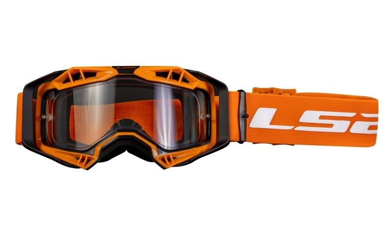 Moto brýle LS2 Aura oranžové 