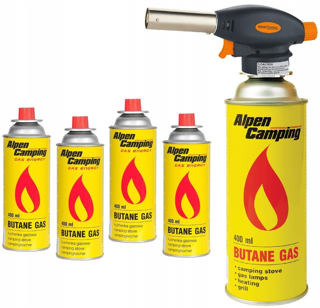 Plyn Alpen Gaz 400ml 4ks s hořákem