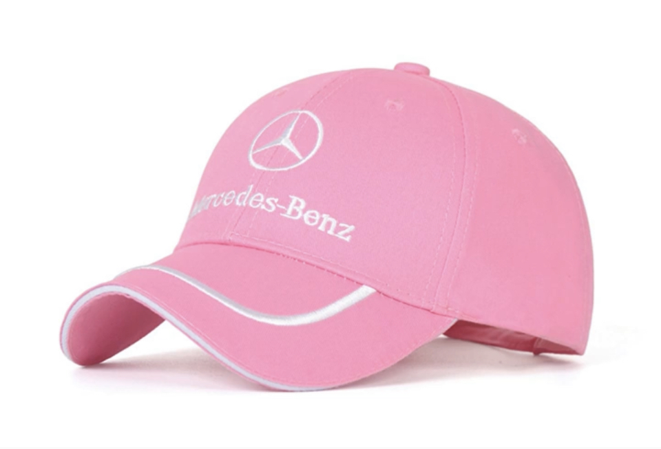 Kšiltovka Mercedes v růžovém provedení