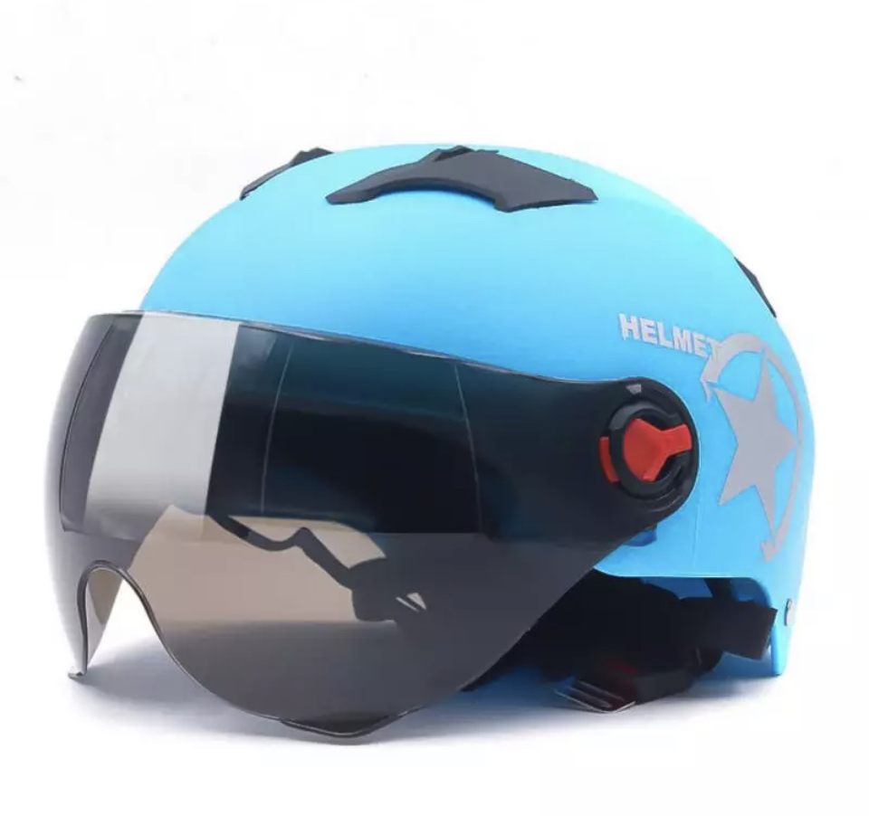 Moto helma STAR světle modrá