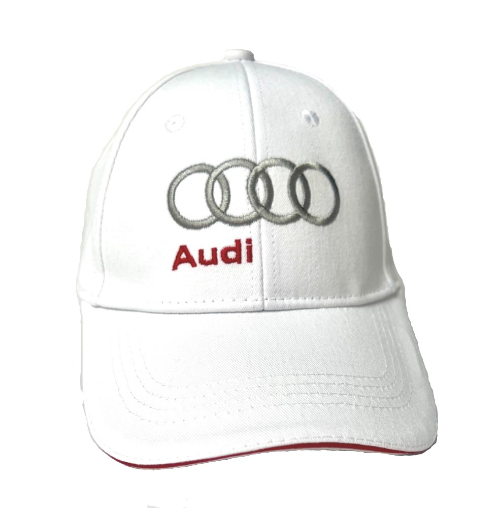 Čepice Audi bílá