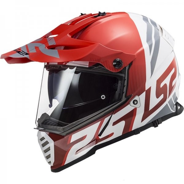Enduro přilba LS2 MX436 PIONEER EVO EVOLVED RED WHITE vel. 53-66cm