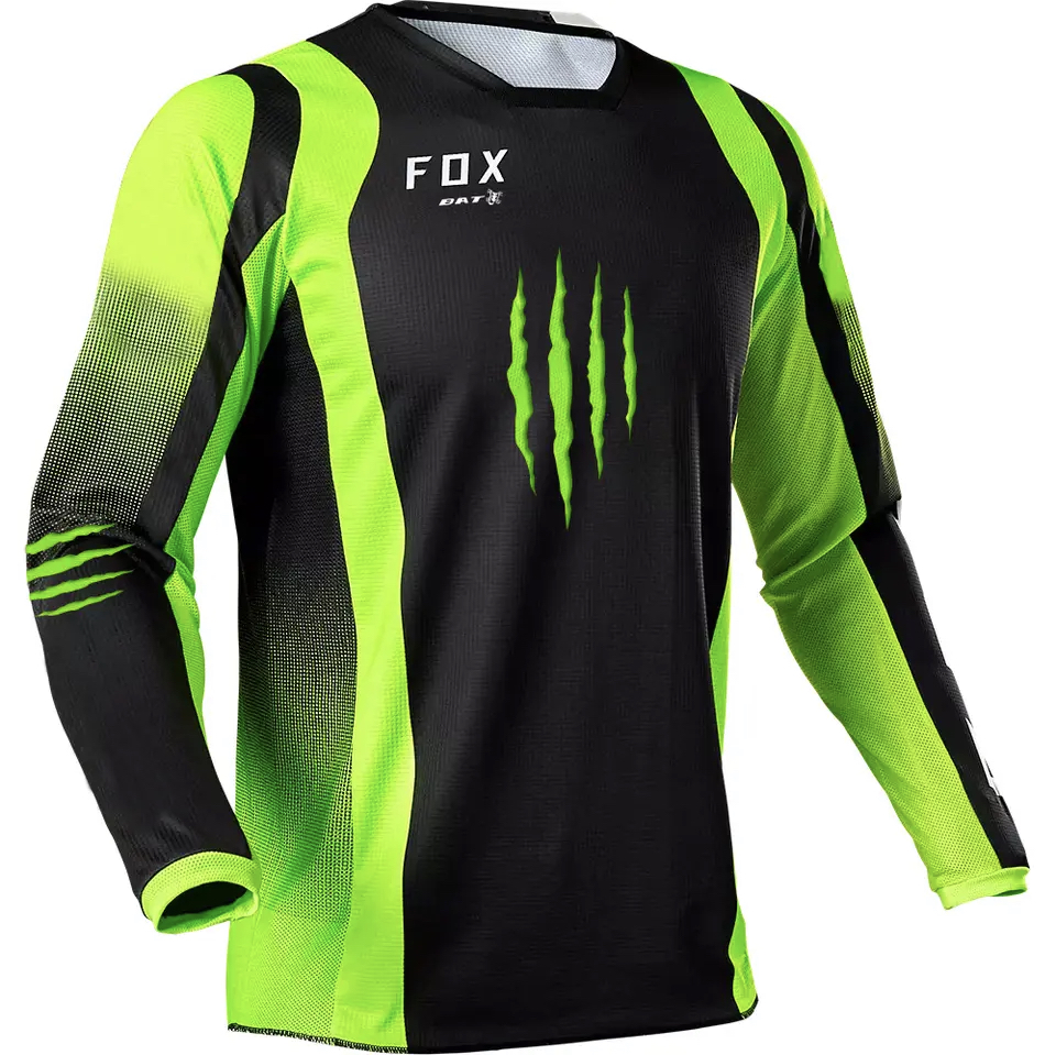 Motokrosový dres Fox - Monster Energy zelený