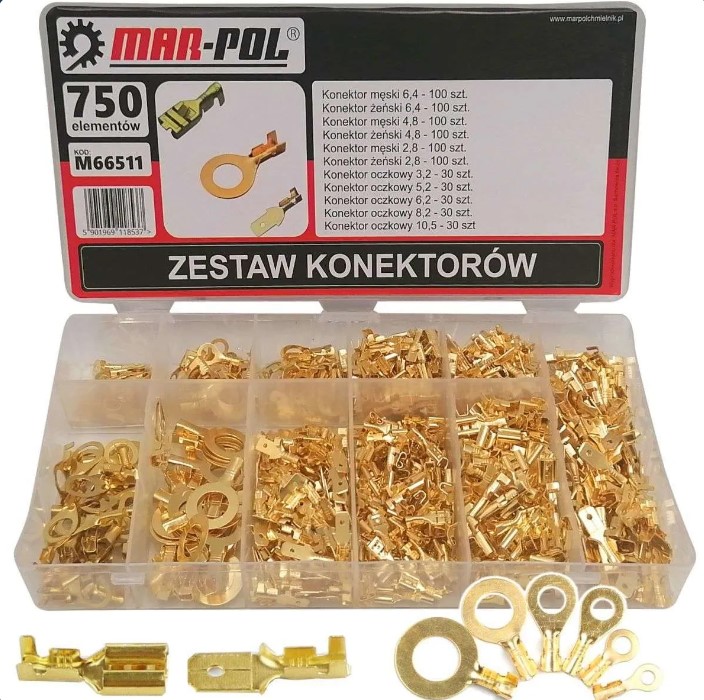 Sada elektrokonektorů 750ks