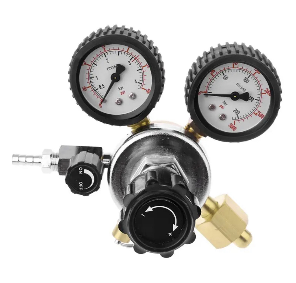 Redukční ventil na CO2 láhev závit W21,8
