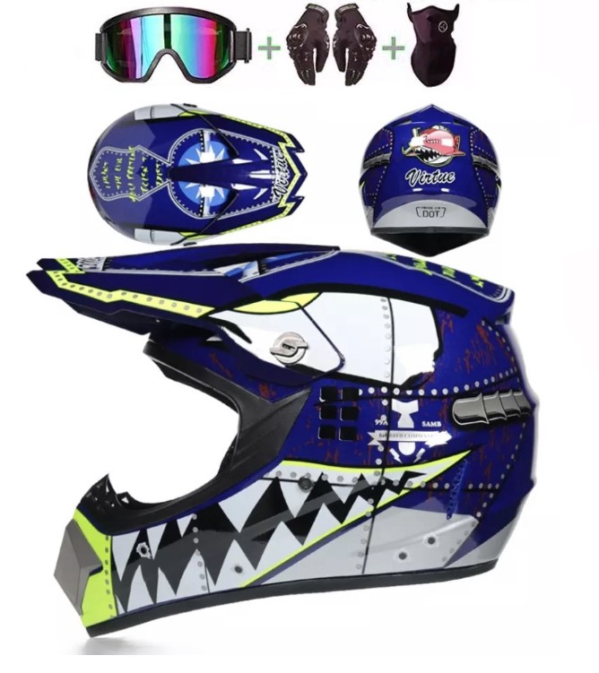 Cross helma XTR modrá SET