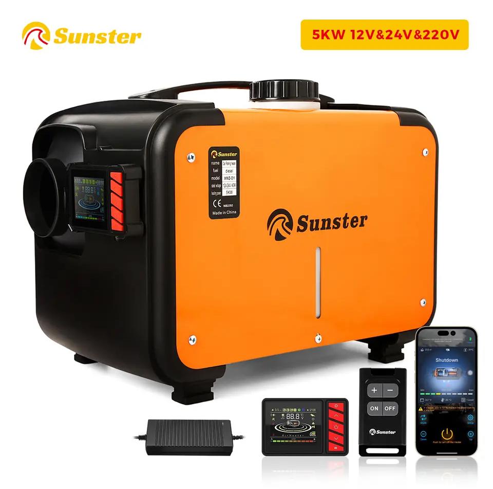 Naftové nezávislé topení 12V/24V/230V Sunster s Bluetooth