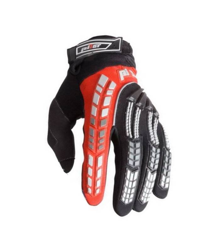 Dětské moto rukavice Pilot red