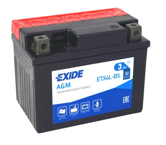 Gelová baterie Exide 12V 4Ah 