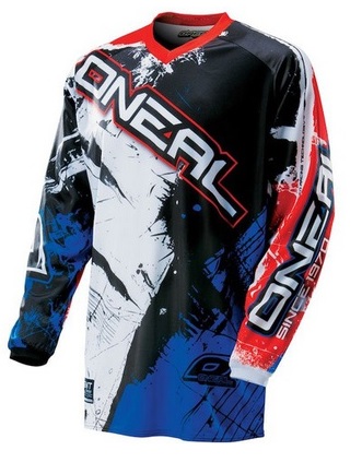 Motokrosový dres Oneal červeno-modrý