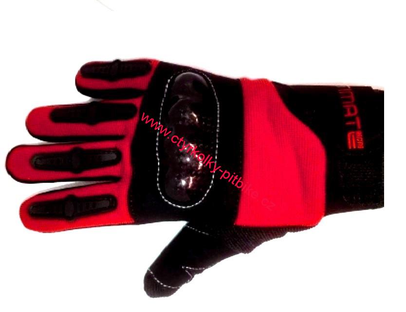 Dětské moto cross rukavice Ultimate červené