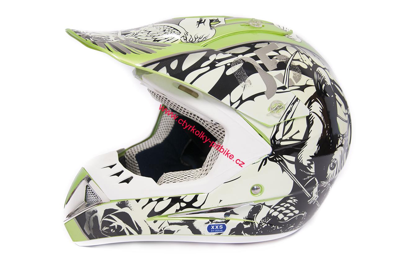 Moto helma krosová UFO SET