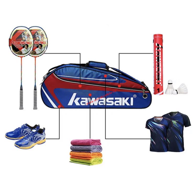 Badmintonová taška na rakety Kawasaki modrá