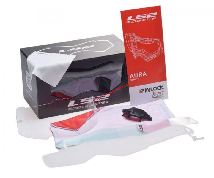 Moto brýle LS2 Aura modré zrcadlové