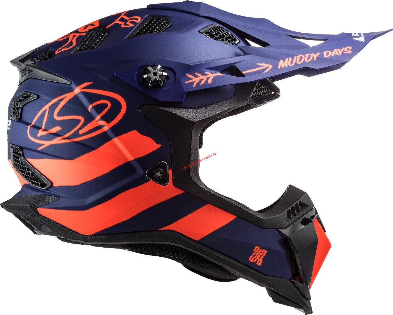 Krosová moto přilba LS2 MX700 Subverter Evo Astro cargo blue