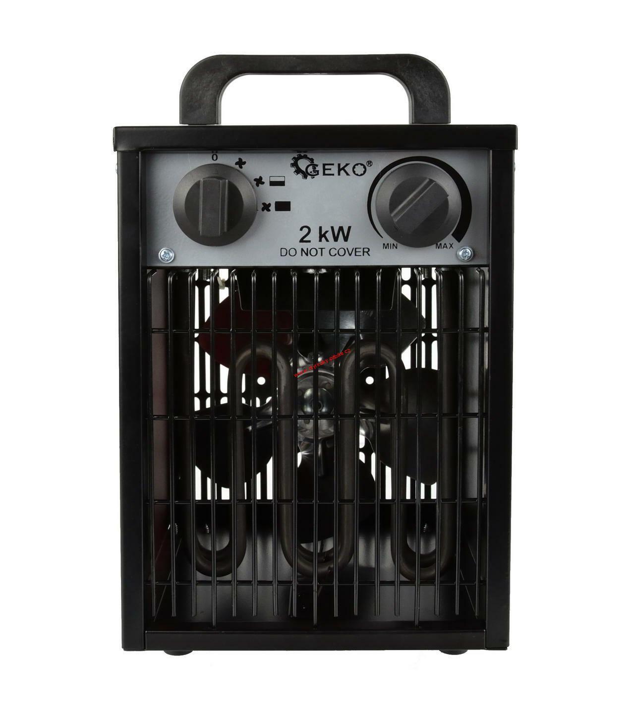 Elektrický ohřívač vzduchu s ventilátorem 2kW GEKO G80400