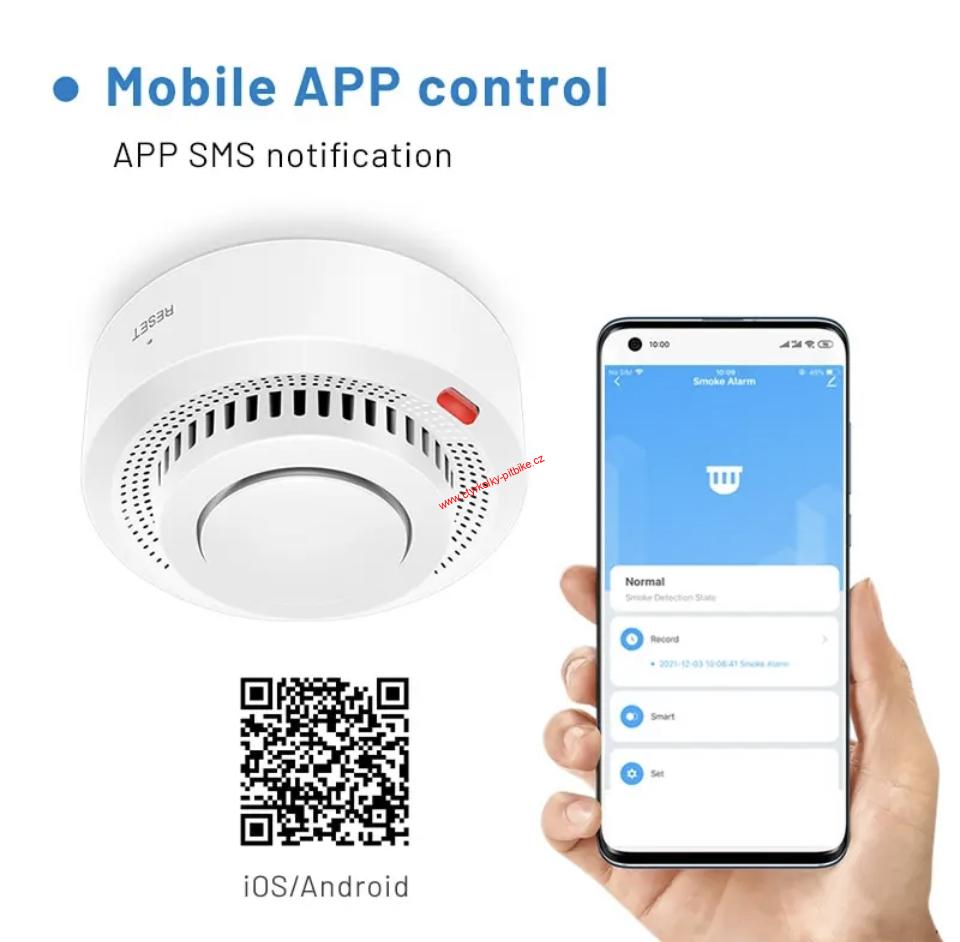 WIFI senzor kouře TUYA