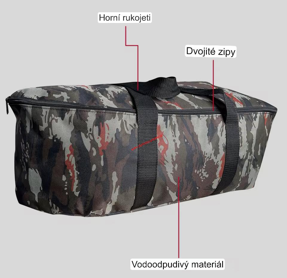 Taška na zakrmovací lodičku pro rybáře CAMO
